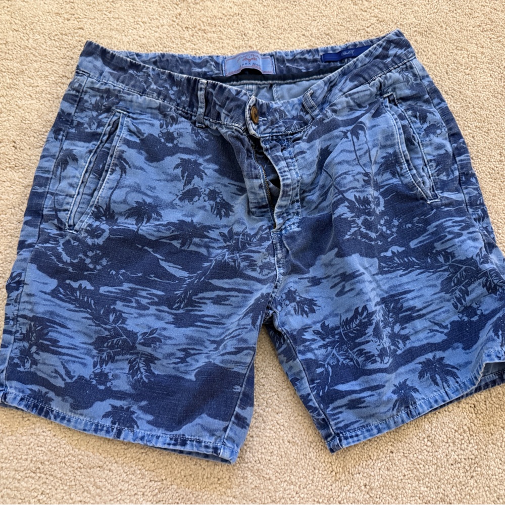 Zara Blue Patterned Denim
